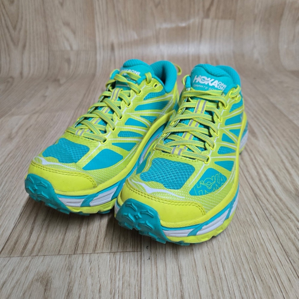 Hoka One One U Mafate Speed 2-Women's-Size 7-Green Teal-1126851HCT-Walking Hike